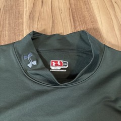 Under Armour Shirt Mens 2XL XXL Green Fitted Long Sleeve