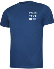 Personalised Text Embroidered Uneek UC315 Men’s Ultra Cool T Shirt