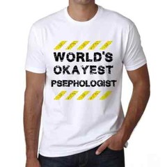 Men’s Graphic T-Shirt Worlds Okayest Psephologist Eco-Friendly Limited Edition