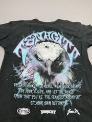 Tenaciti Shirt Mens Small Black Eagle Lightning Graphic Tee Motivational Tagless