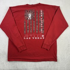Bayside IBEW Local 357 Las Vegas Red Long Sleeve Graphic Shirt Men’s 2XL