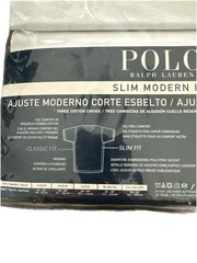 Polo Ralph Lauren Men’s Slim Fit Crew-Neck Moisture Wicking T-Shirt 3 PK SZ LG