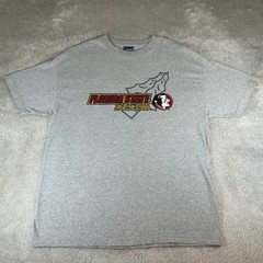 Vintage Y2K Florida State Seminoles T-Shirt Men’s XL Gray NCAA Graphic Tee FSU