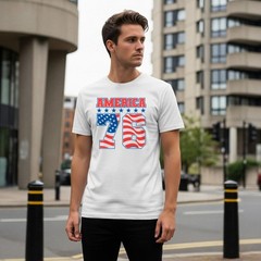 America 76 Patriotic Stars and Stripes T-shirt