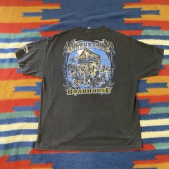 Vintage 2010 Hot Leather Motorcycle Bikers Only Roadhouse Black 2XL T-Shirt