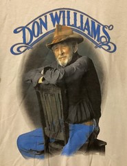 Don Williams The Gentle Giant Country Music Singer Double Sided T Shirt Size XL
