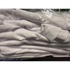 NEW George Men’s XL White Heavyweight V-Neck T-Shirt Blanks Thick Cotton 6 Pack