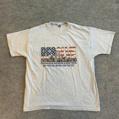 Vintage Fruit of the Loom Best Resolve USA Political Tribute T Shirt Adult XL
