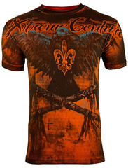 Xtreme Couture By Affliction Men’s T-shirt Darkside Biker Red Tattoo S-5XL