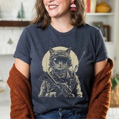 Military Cat Tactical Gear Veteran Soldier Gift T-Shirt For Men Women
