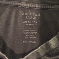 American Eagle Nirvana Nevermind Graphic T-Shirt Mens XL Super Soft Gray Blue