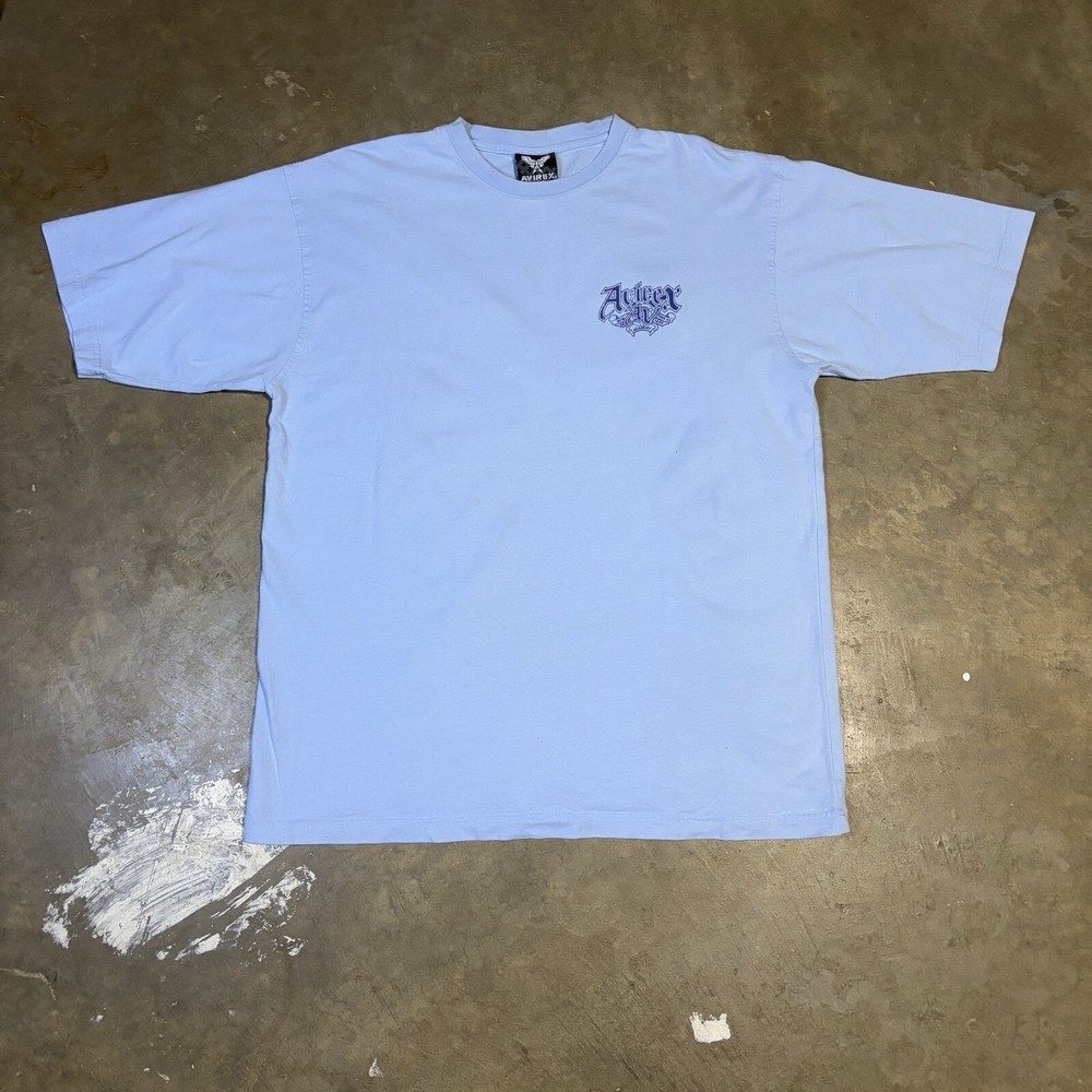 Avirex New York 30th Year Academy T Shirt Men’s 2XL Light Blue