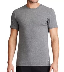 3 PACK POLO RALPH LAUREN STRETCH SLIM FIT COTTON GRAY BLACK CREW NECK T SHIRTS