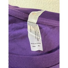 Royal Avalon Mens XL Purple Bamboo Blend Short Sleeve Crew Neck T-Shirt