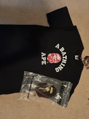 A Bathing Ape BAPE Men’s S Black Ape Head Graphic Logo Crew Neck T-Shirt