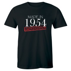 Made In 1954 Limited Edition Vintage Birthday Gift Men’s T-shirt Tee