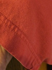Vintage 90s Basic Editions Pocket T-Shirt | Faded Raspberry | Boxy Fit | Large