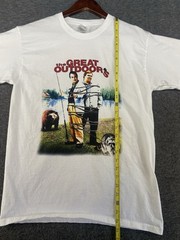 John Candy Tshirt The Great Outdoors Dan Aykroyd movie Tee Size Medium See Pics