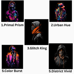 Neon Hip-Hop Graphic T-Shirt, Comfort Colors T Shirt, Unisex Streetwear Tee