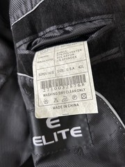 Sports Coat – Black Corduroy Size 42 long / ELITE – Perfect Condition!