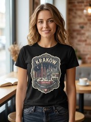 Krakow Poland Old Town Graphic T-Shirt Unisex Travel Tee