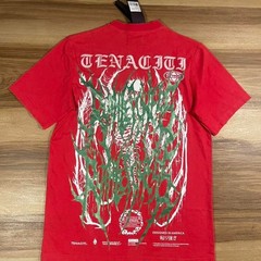 Tenaciti Studios T-Shirt Mens Large Black Ghost Graphic Distressed Streetwear