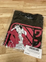 Ripple Junction Adult Unisex One Piece Luffy On Red T-shirt Size XL Black New