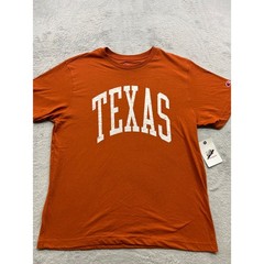 Champion Mens Texas Longhorns T-Shirt Burnt Orange Graphic Tee Large NWT