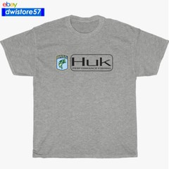 New Shirt HUK Performance Fishing Logo Black/Navy/White/Grey Men’s T-Shirt S-5XL
