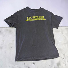 Hustler In Lust We Trust Graphic Print Black Men’s Regular Fit M SS Crew Tee