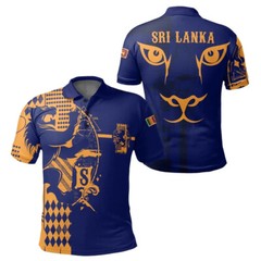 Mens Sri Lanka Polo T-Shirt Summer Souvenir Short Sleeve Tee Shirt Tops Pullover