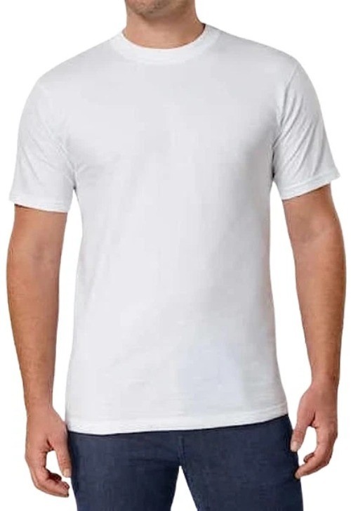 Kirkland Signature Men’s XL White Crewneck T-Shirts 3-Pack 100% Cotton H2034