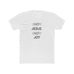 Next Level 3600 Soft Cotton Tee “KNOW JESUS KNOW JOY”