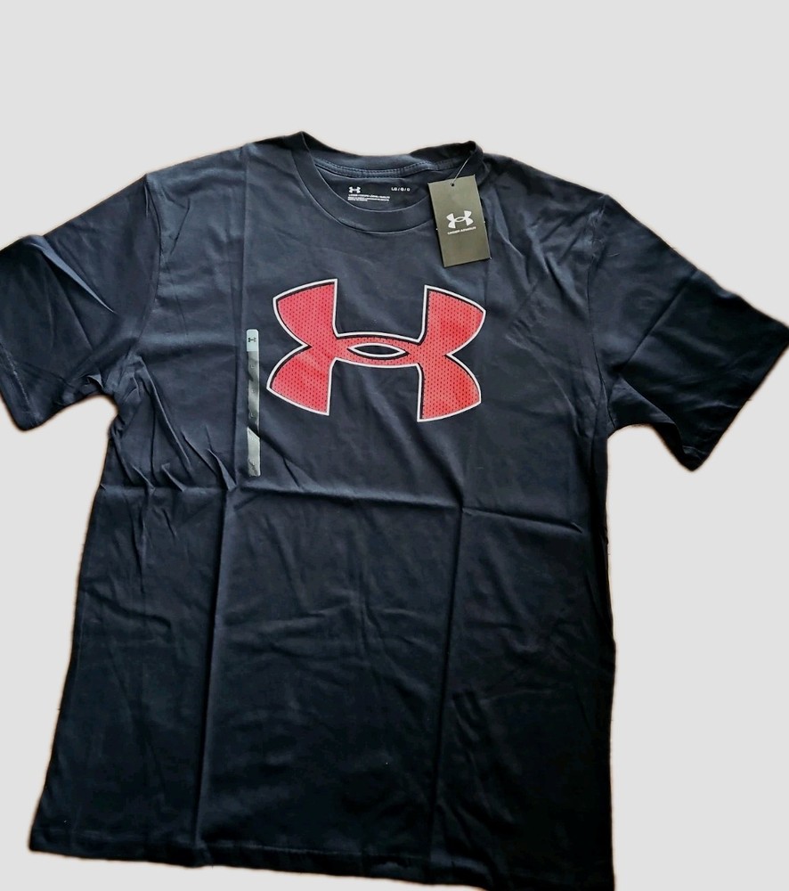 Under Armour Men’s T-Shirt Short Sleeve Athletic UA Logo Graphic Cotton Shirt L.