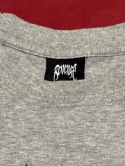 Revenge Skeleton Logo T-shirt Grey Size Large Made In USA Streetwear Punk