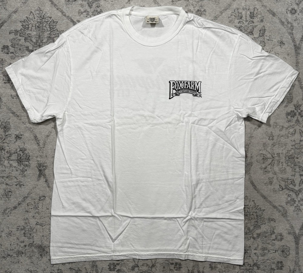 Sz 2XL FoxFarm Soil & Fertilizer Company White Shirt Comfort Colors NEW