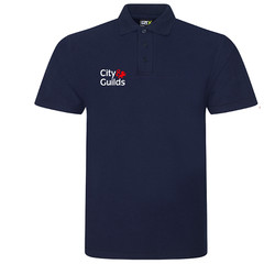 City & Guilds Polo shirt customised embroidered with company name or any text