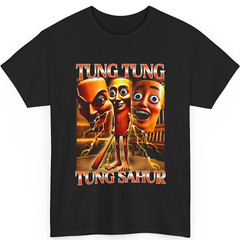 Tung Tung Tung Sahur Funny Meme Brainrot Humor Gen Z Unisex T-Shirt