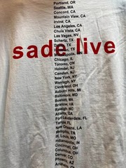 Sade Lovers Rock Live Tour 2001 Graphic T-Shirt Vintage Style Single Stitch L