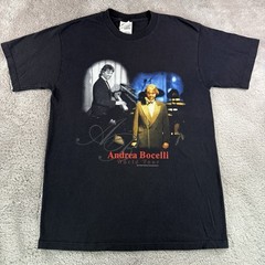 Vintage 2000 Andrea Bocelli World Tour T Shirt Men’s Medium Y2K Concert Tee