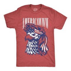 Mens Funny T Shirts Americawww Sarcastic Fourth Of July Bald Eagle Graphic Tee