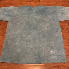 The Mountain Men’s T-shirt Blue Kokapelli Native Leather Tag XL NWOT