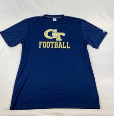Georgia Tech Football Navy XL T-Shirt Short Sleeve Navy Gold Collegiate Sports