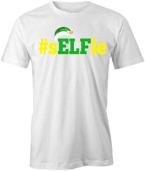 #SELFIE TShirt Tee Short-Sleeved Cotton HOLIDAY ELF CLOTHING S1WCA171