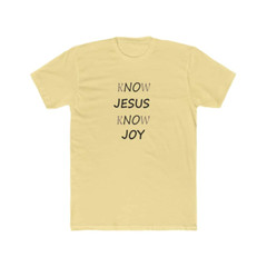 Next Level 3600 Soft Cotton Tee “KNOW JESUS KNOW JOY”