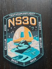Blue Origin NS28 NS29 NS30 NS31 NS32 New Shepard Space Mission Patch Hidden 7