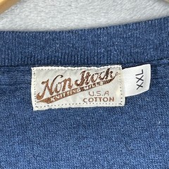 Non Stock Knitting Mill Mens XXL Blue USA Cotton Heavyweight T-Shirt 3660 NS