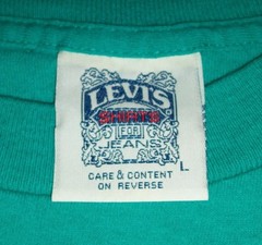 Old Vtg Dated 1990 Levis 501 Button Your Fly T Tee Shirt Single Stitch Sleeves