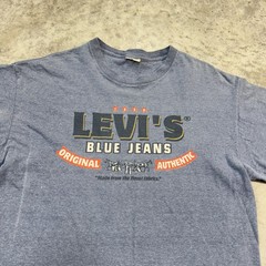 Levis Shirt Mens Extra Large Blue Graphic Tee Original Authentic Blue Jeans Logo