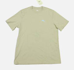NWT $49.50 Tommy Bahama Men’s Stone Khaki Practice Your Swing Graphic T-Shirt S